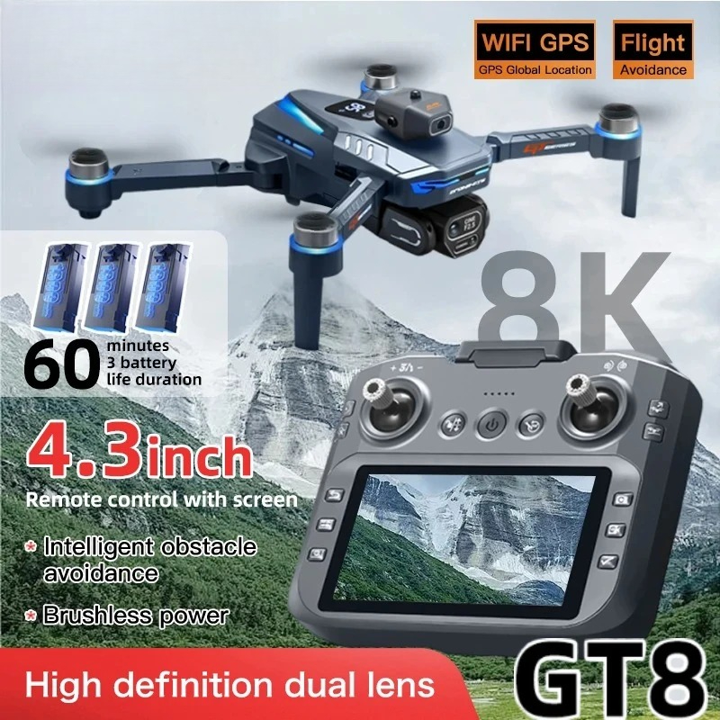 Drone Camera Hd - Oryginalny dron GT8 8K Profesjonalny z