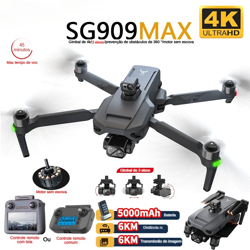 Drone Camera Professional - ZLL SG909 SG909MAX Profesjonalny dron z